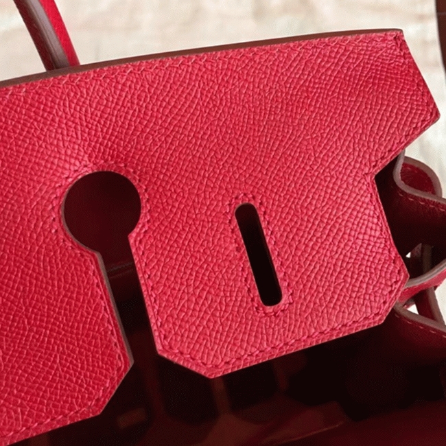 Premium Quality Red Fake H**me5 Birkin 35cm Handbag