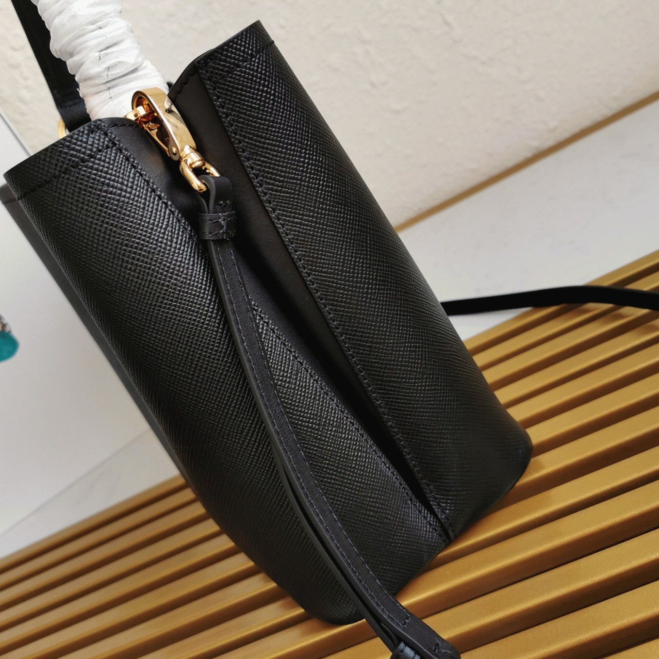 Black Pra*a Large Panier Bag Knockoff