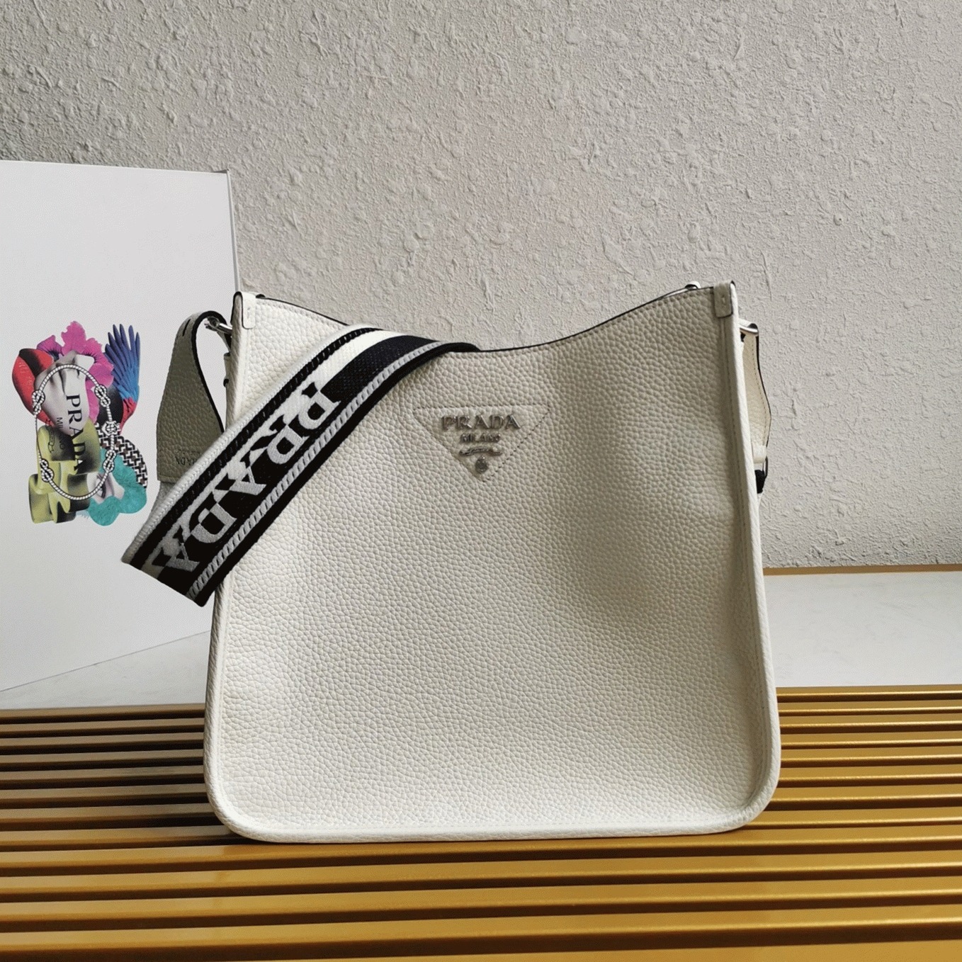 Pra*a Hobo Bag Knockoff in White