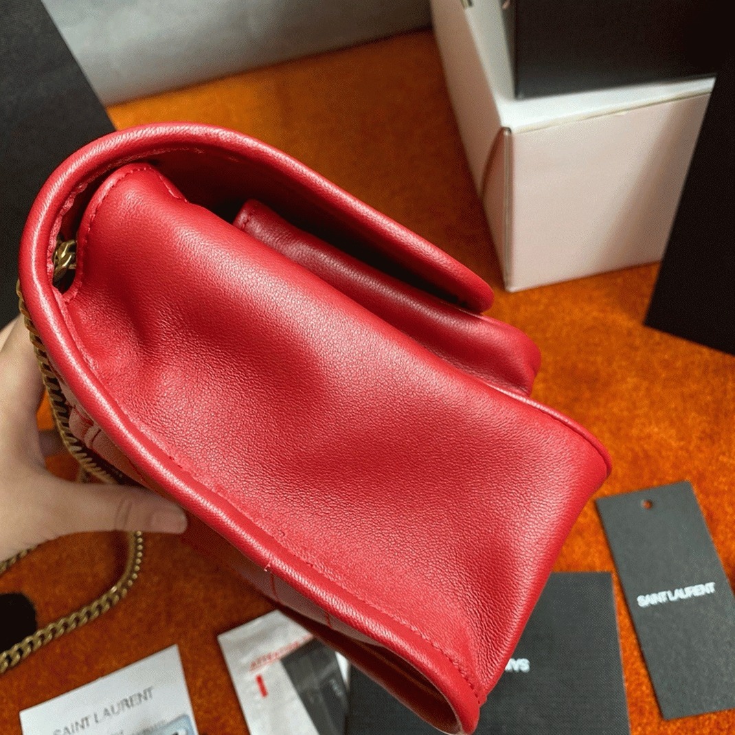 Fake Sa1nt Lau*nt Niki Baby Chain Bag Red