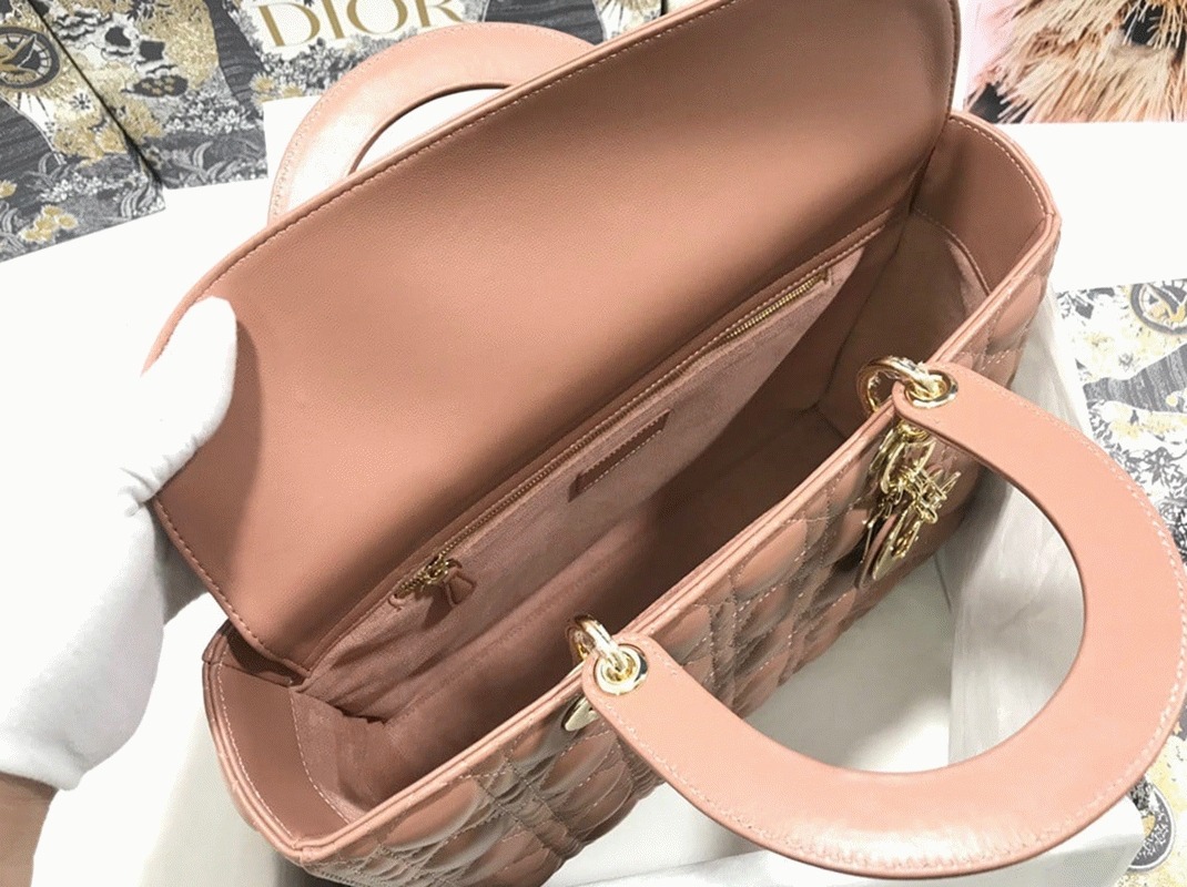 D10r Lady D10r Large Bag Imitation in Blush