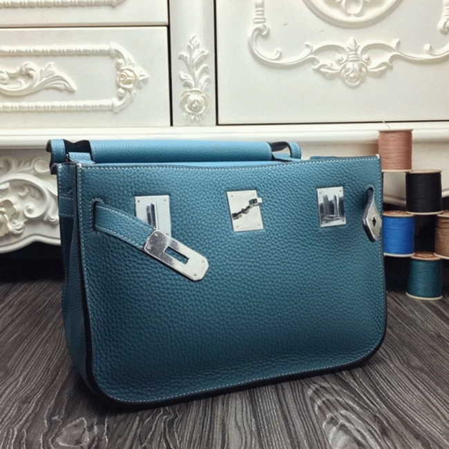 Blue jean knockoff H**me5 Jypsiere 31cm handbag