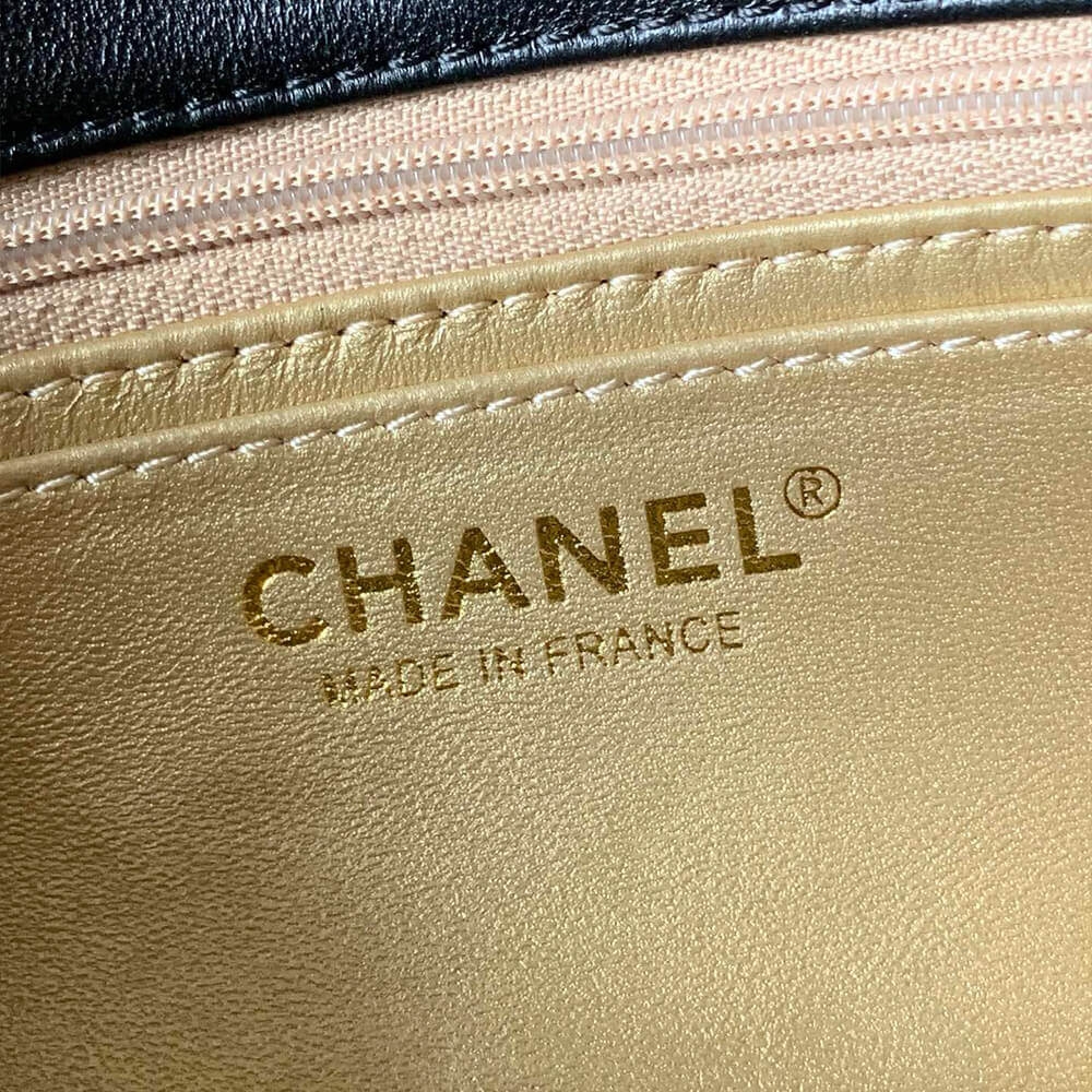 Ch**el Pearl Crush Mini Rectangular Flap