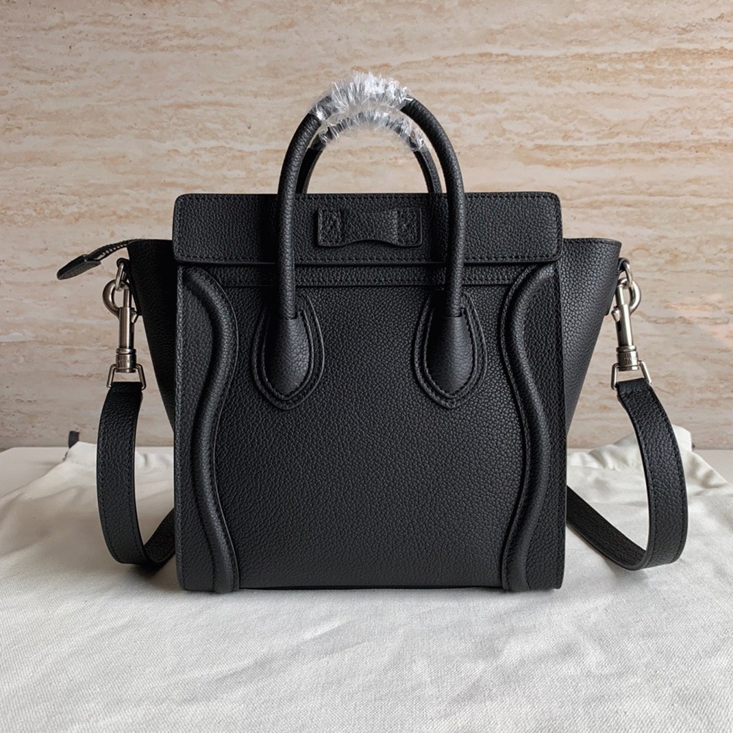 Ce1i*e Nano Luggage Tote Bag Replica in Black