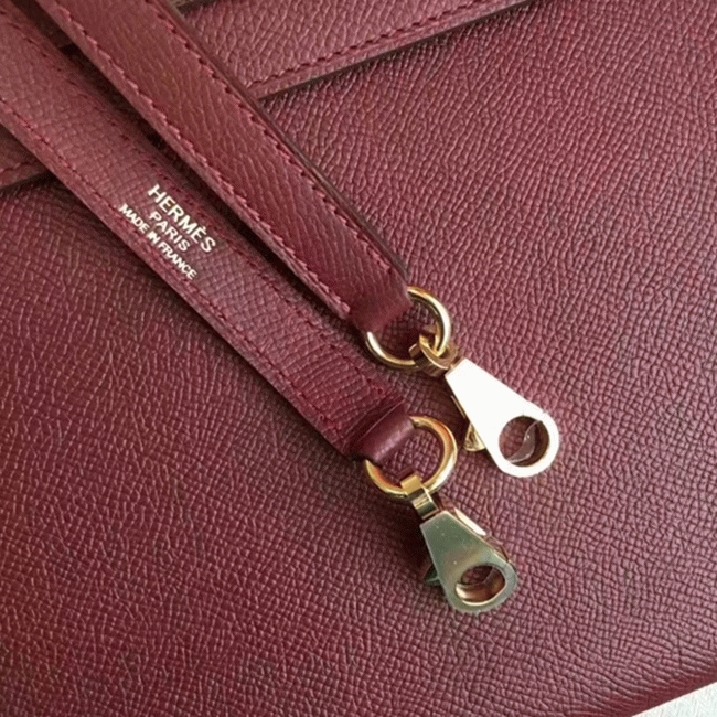 Bordeaux Epsom Copy H**me5 Kelly Sellier 28cm Premium Handbag