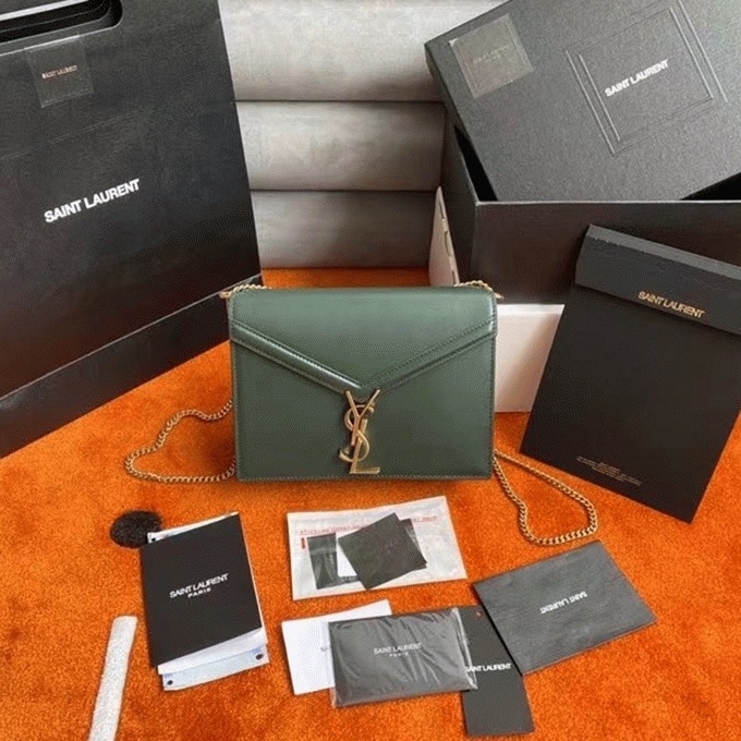 Replica Sa1nt Lau*nt Cassandra Medium Chain Bag Green