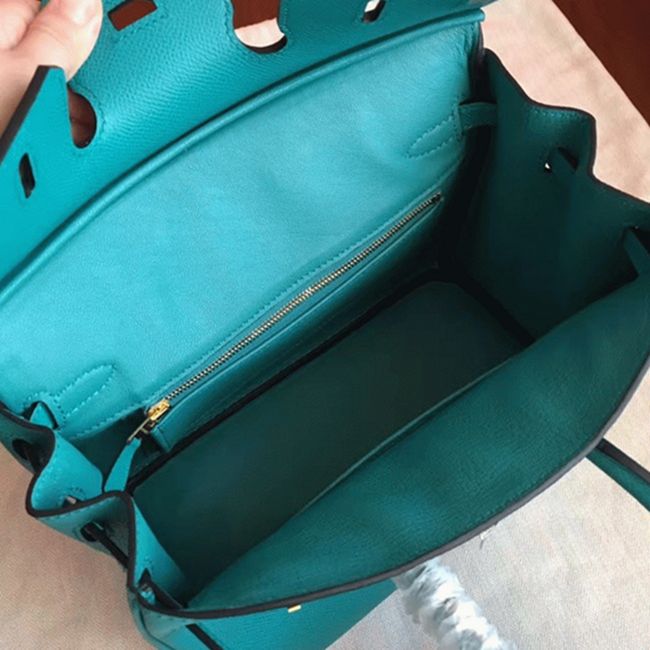 Blue Paon H**me5 Birkin 25cm High-End Replica
