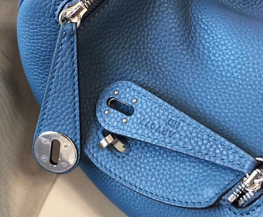 Replica H**me5 Lindy Mini handbag in blue agate