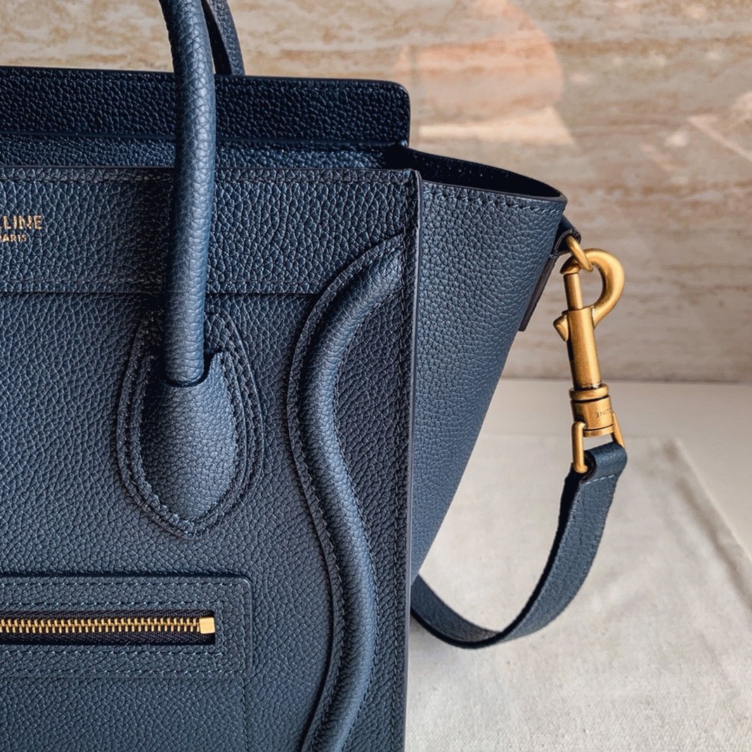 Ce1i*e Nano Luggage Tote Bag Imitation in Navy Blue