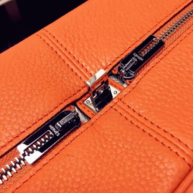 Orange Fake H**me5 Victoria II 35cm Bag