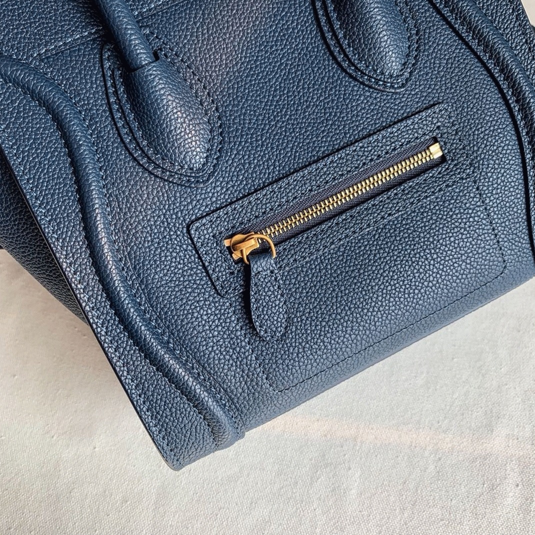 Ce1i*e Nano Luggage Tote Bag Imitation in Navy Blue