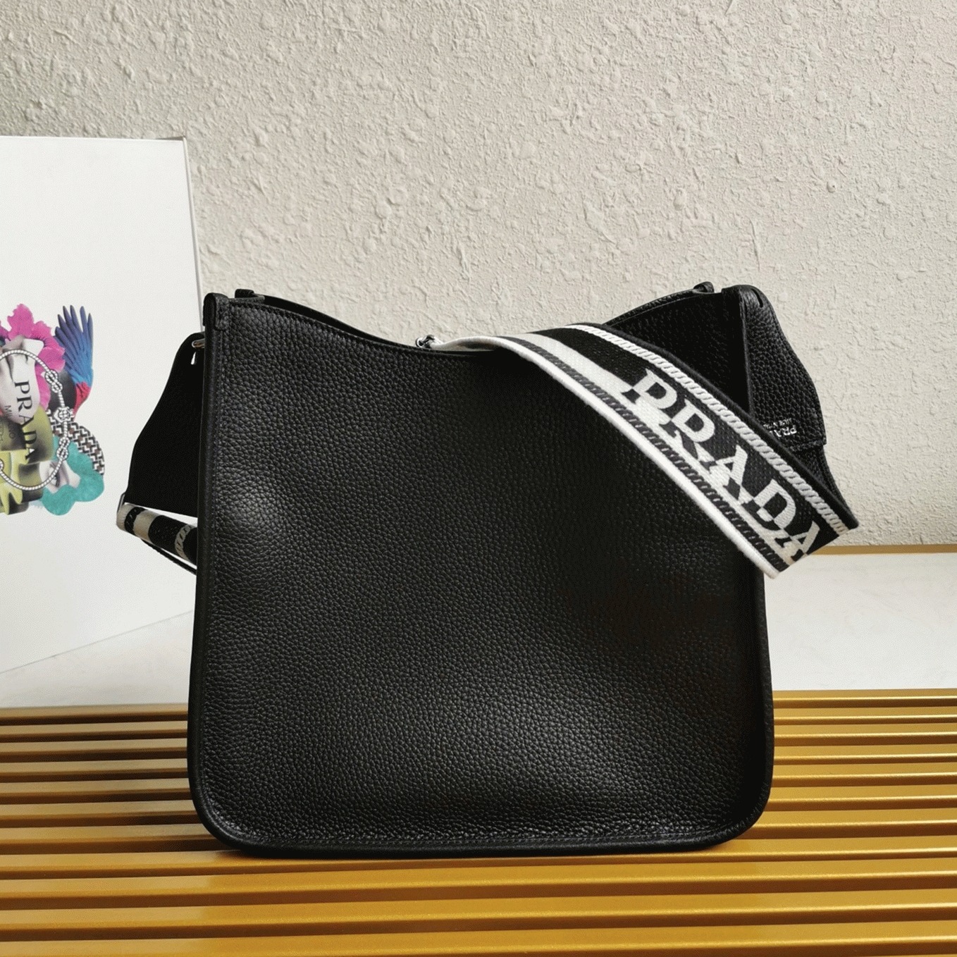 Pra*a Hobo Bag Best Replica in Black
