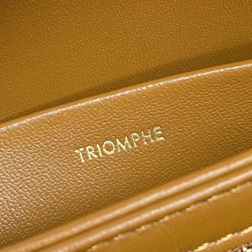 Top Quality Replica Ce1i*e Triomphe Teen Bag In Black Triomphe Canvas