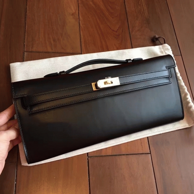Black Box Replica H**me5 Kelly Cut Clutch Classic Design