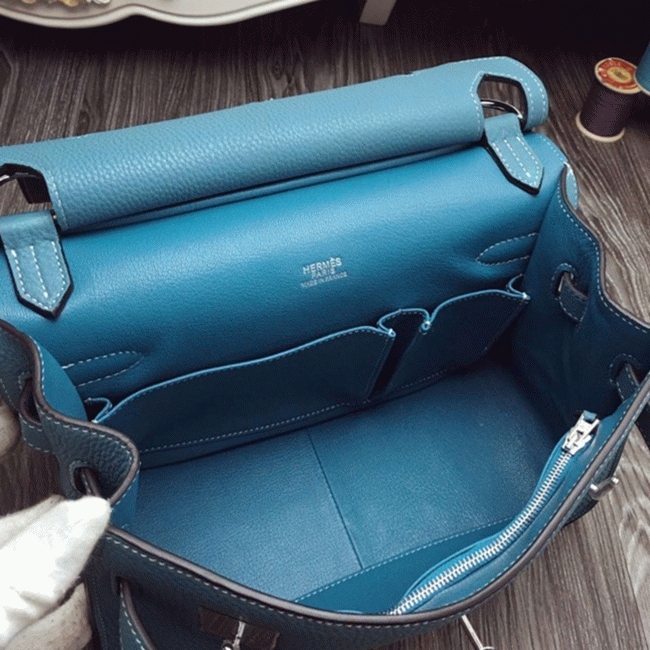 Blue jean knockoff H**me5 Jypsiere 31cm handbag