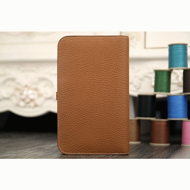 Brown best replica H**me5 Dogon combine wallet