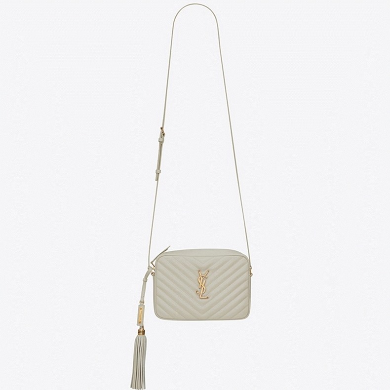 Fake Sa1nt Lau*nt Lou Camera Bag White