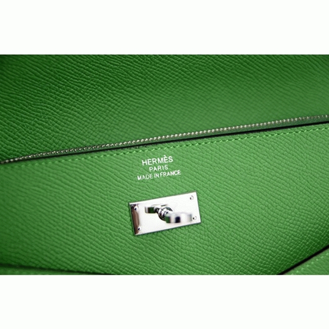 Bamboo designer replica H**me5 Kelly Longue wallet