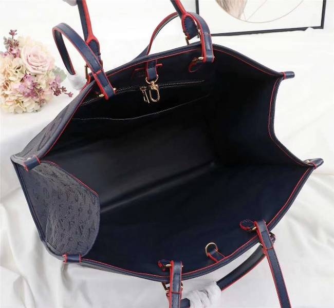 L0vis Vvtt0n Monogram Empreinte Giant Onthego GM Tote In Navy Blue