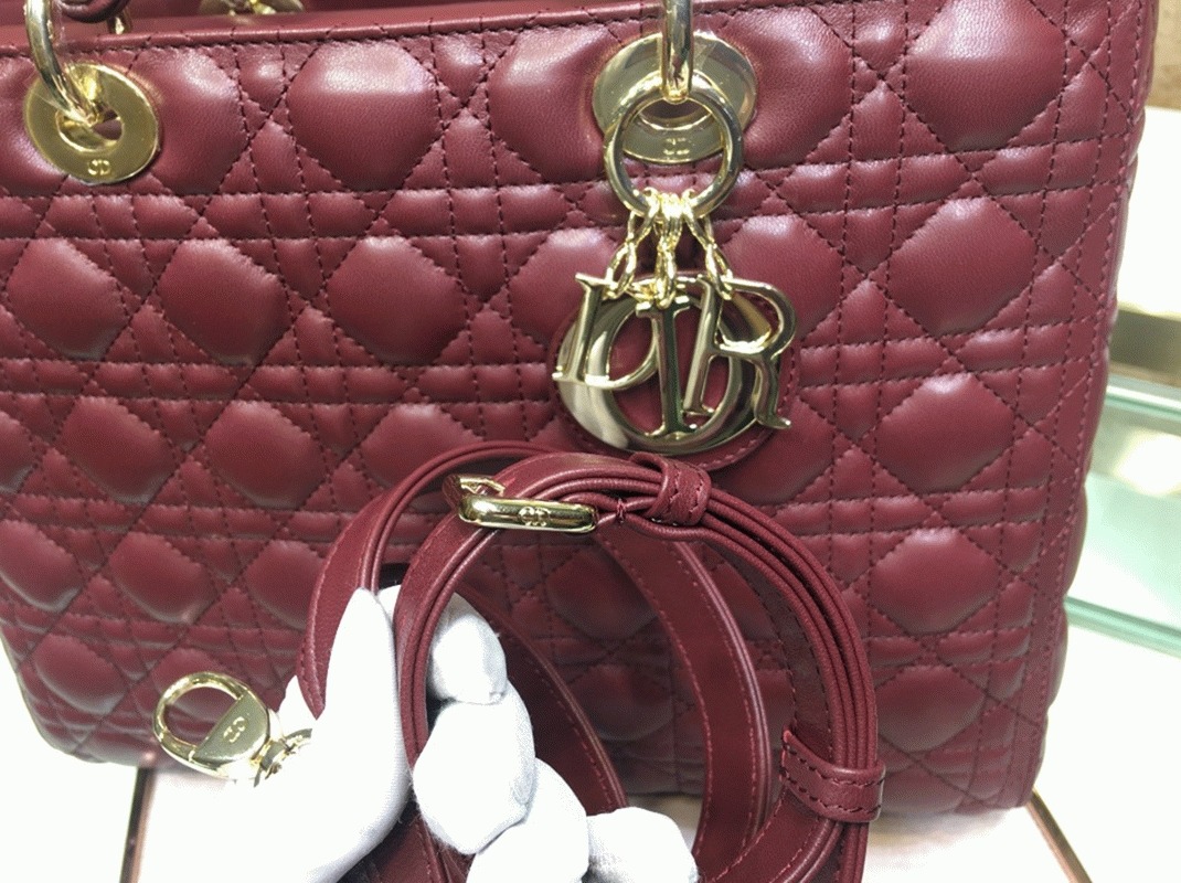 D10r Lady D10r Large Bag Fake in Bordeaux