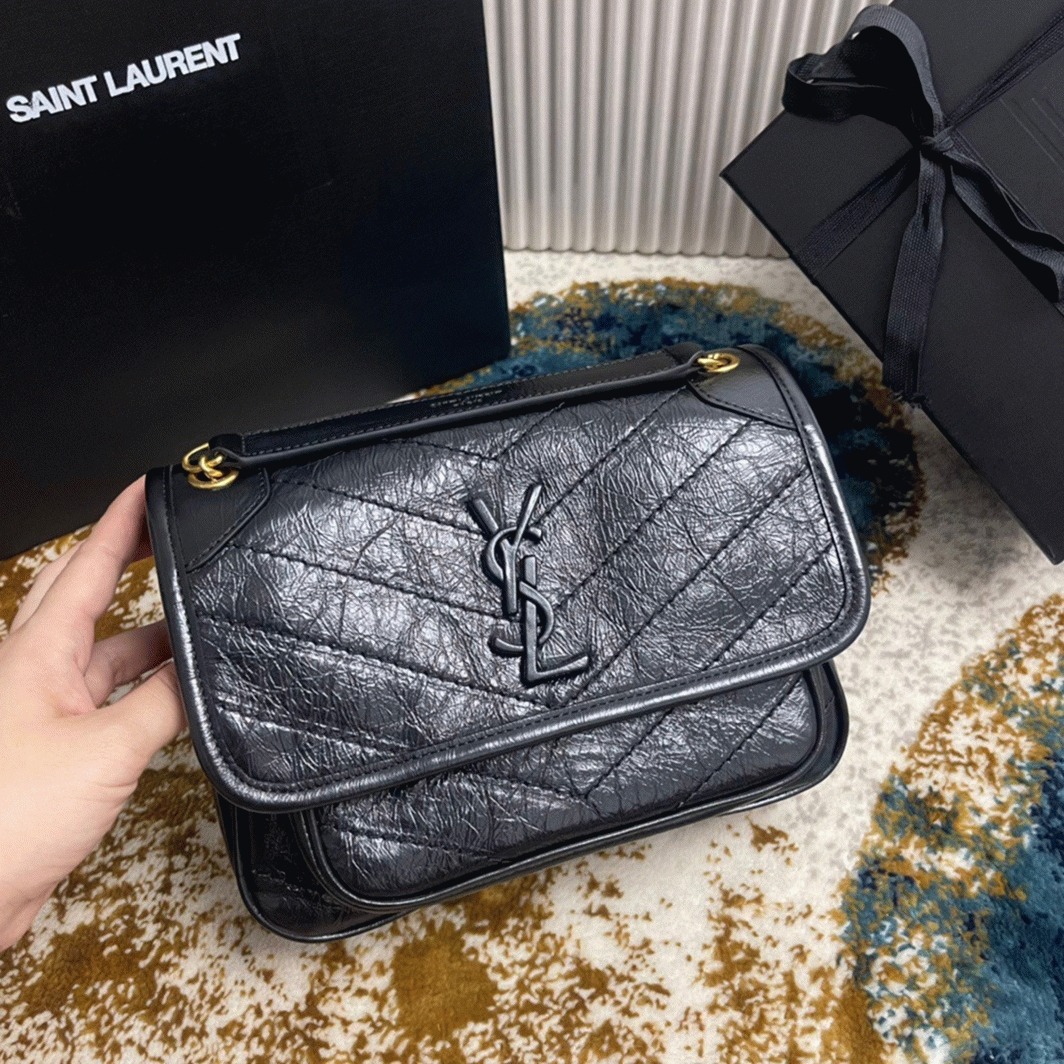 Replica Sa1nt Lau*nt Niki Baby Chain Bag Black