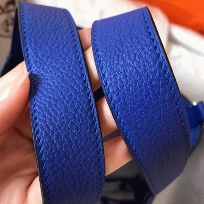Electric blue knockoff H**me5 Picotin Lock 18cm handbag