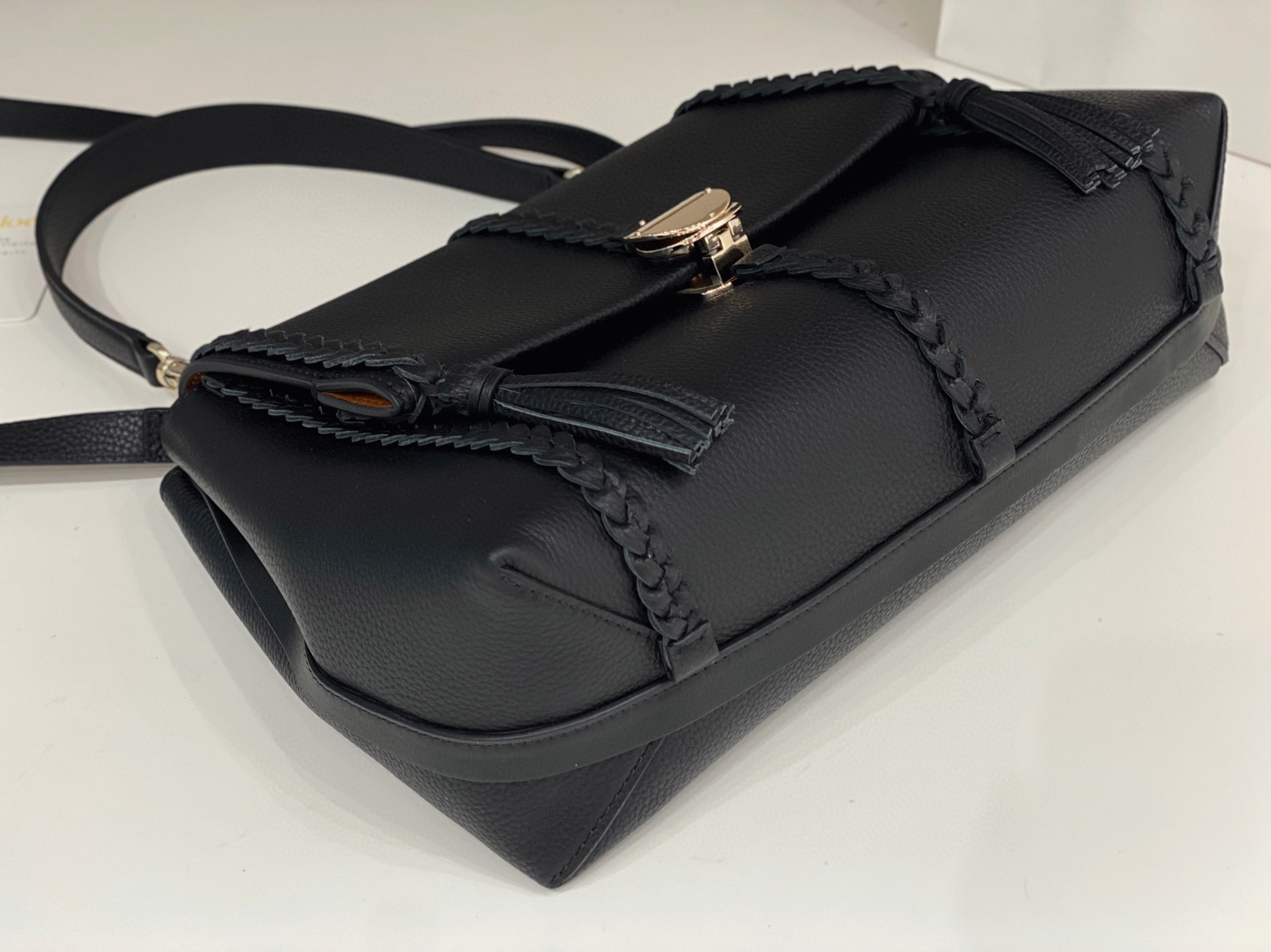 Top Quality Knockoff Chloe Penelope Medium Shoulder Bag in Black Grained Calfskin