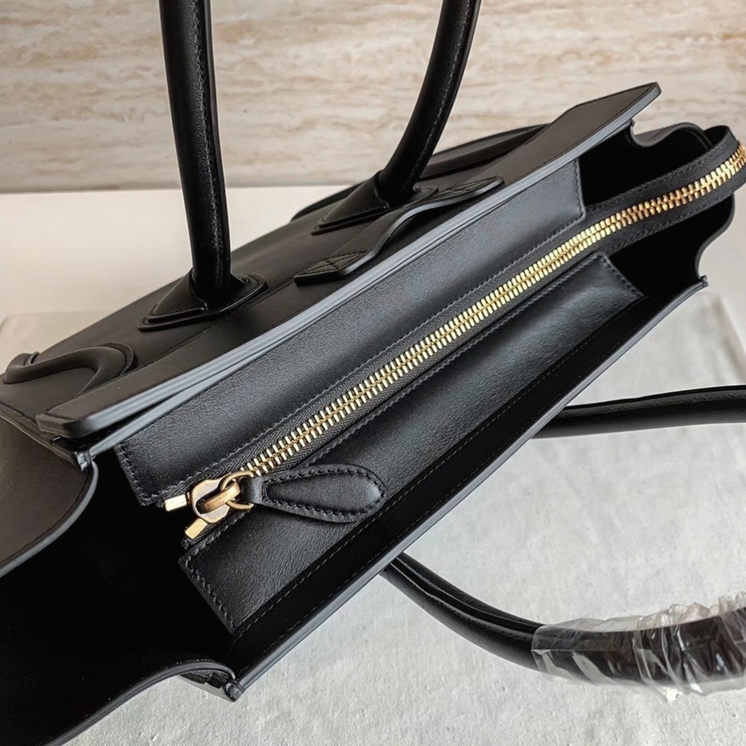 Ce1i*e Micro Luggage Tote Bag Replica in Black