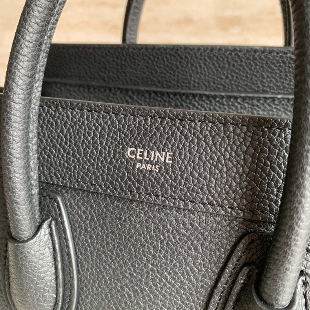 Ce1i*e Nano Luggage Tote Bag Replica in Black