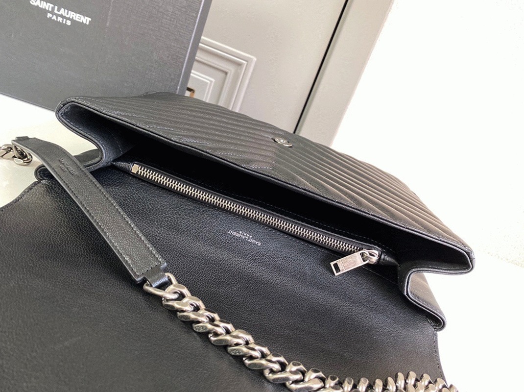 Replica Sa1nt Lau*nt College Large Chain Bag Noir