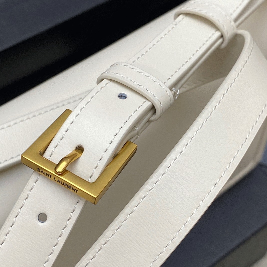 Fake Sa1nt Lau*nt Medium Solferino Bag White Calfskin