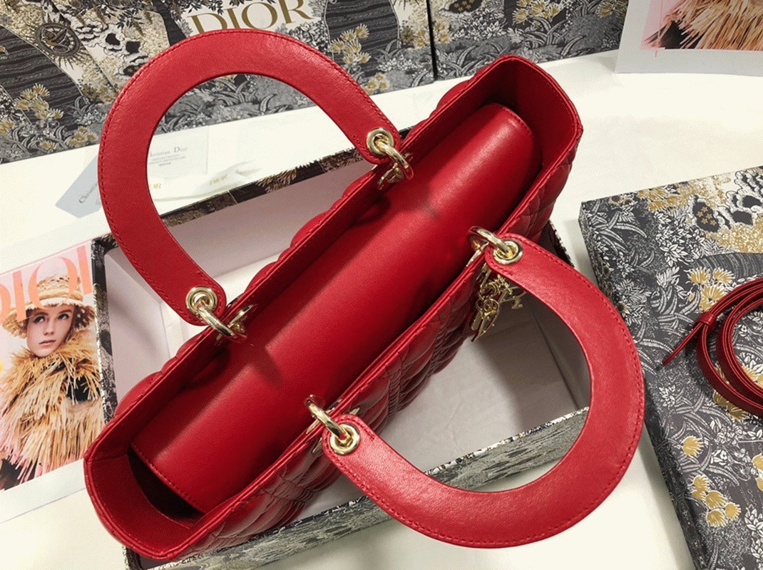 D10r Lady D10r Large Bag Replica in Red