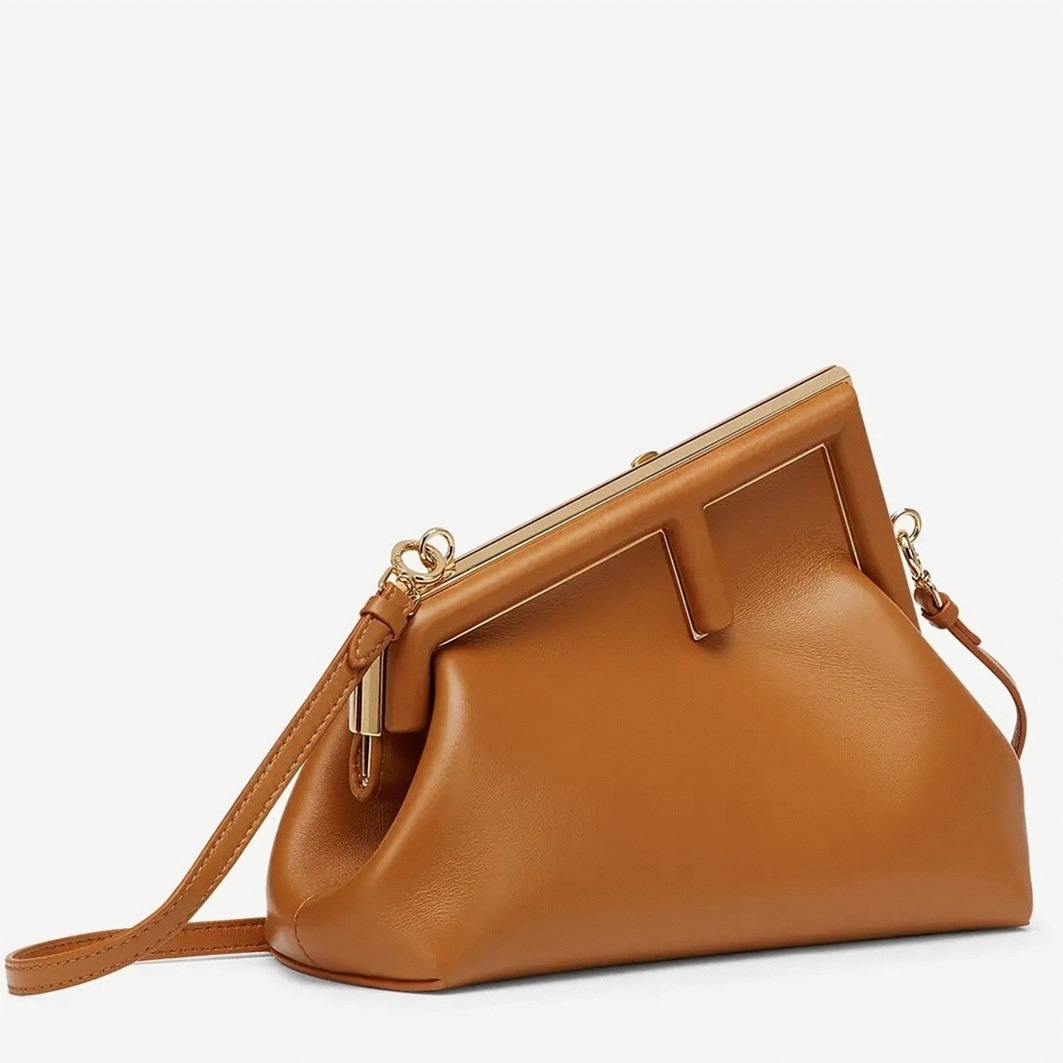 Top Quality Knockoff F**di First Small Bag In Brown