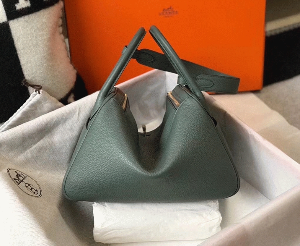 Replica H**me5 Lindy bag 26cm in vert amande