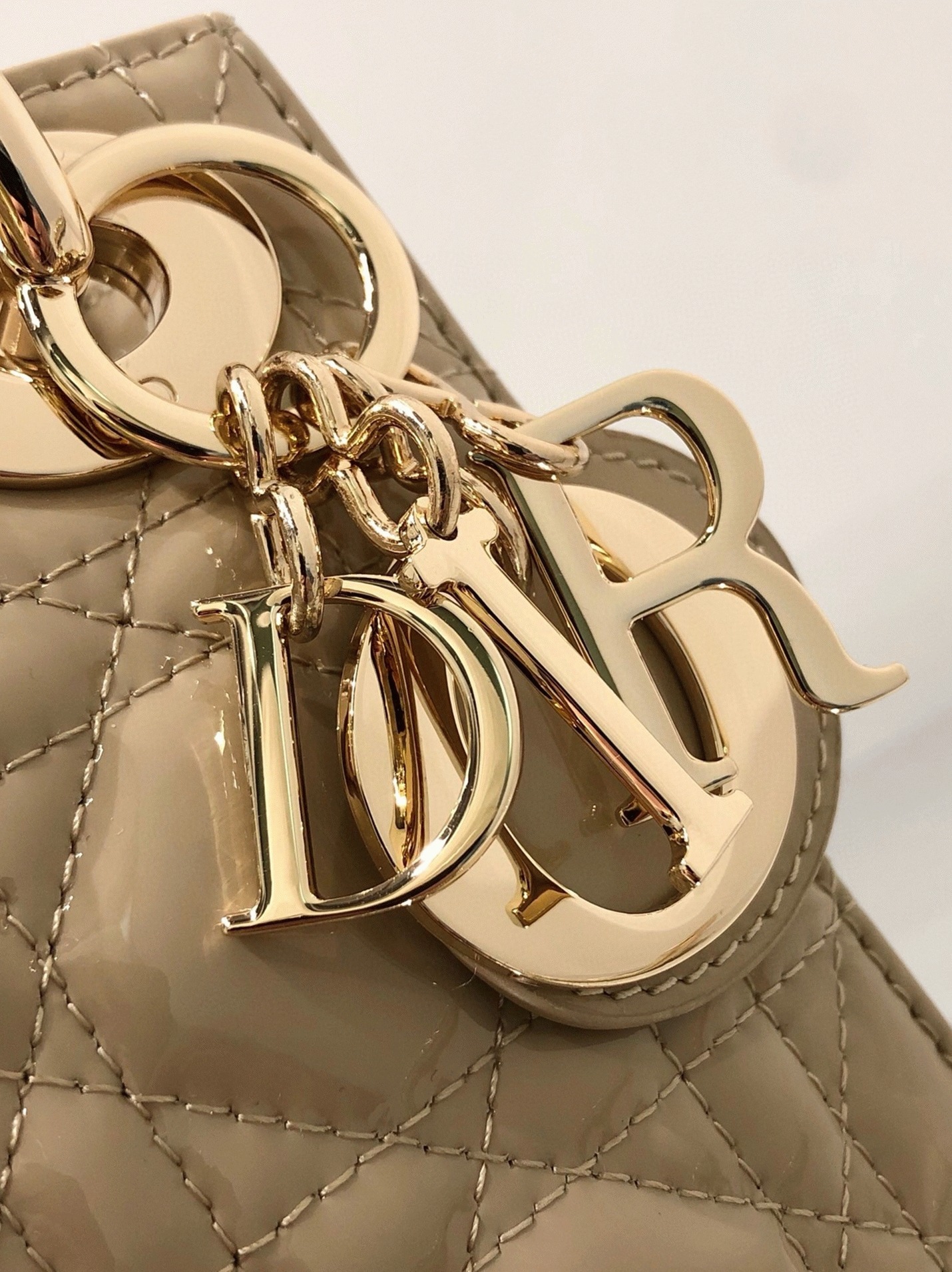 D10r Lady D10r Mini Chain Bag Knockoff in Aesthetic Beige