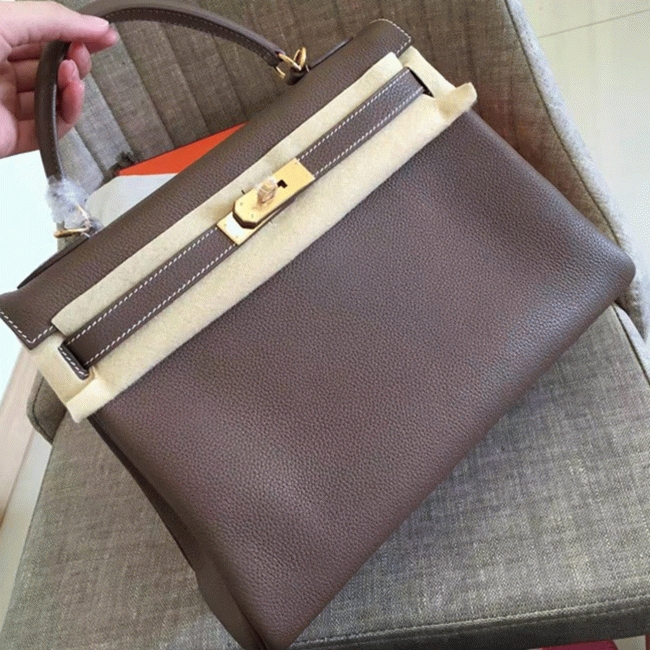 Etoupe Clemence Copy Top Quality H**me5 Kelly Retourne 32cm Bag