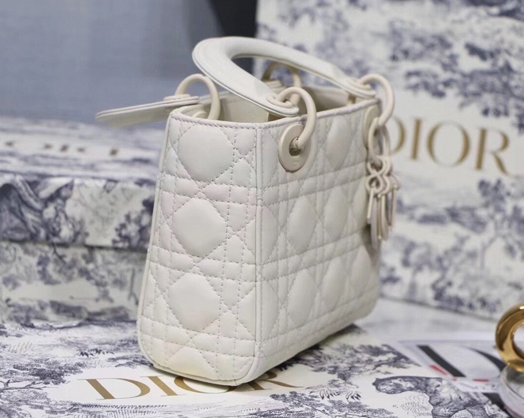 D10r Lady D10r Mini Chain Bag Fake in White