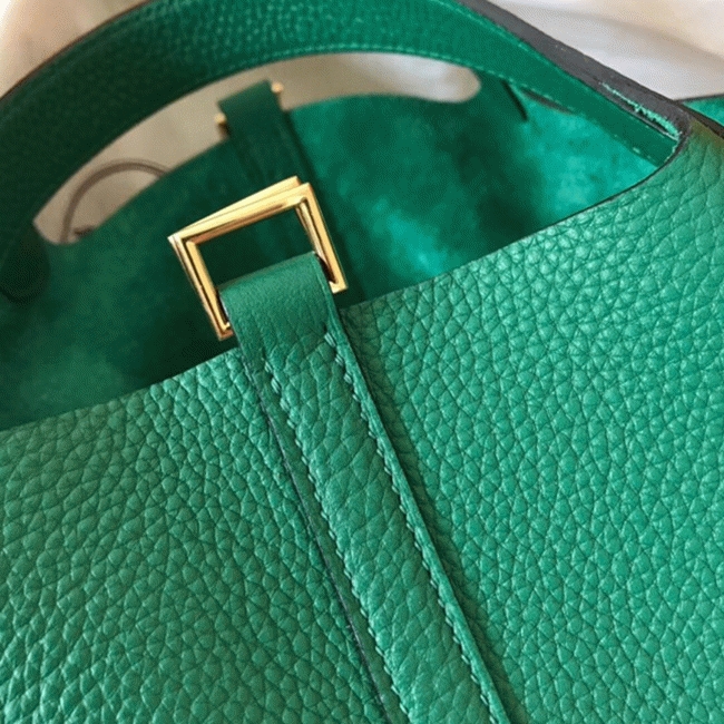 Vert vertigo designer replica H**me5 Picotin Lock 18cm handbag