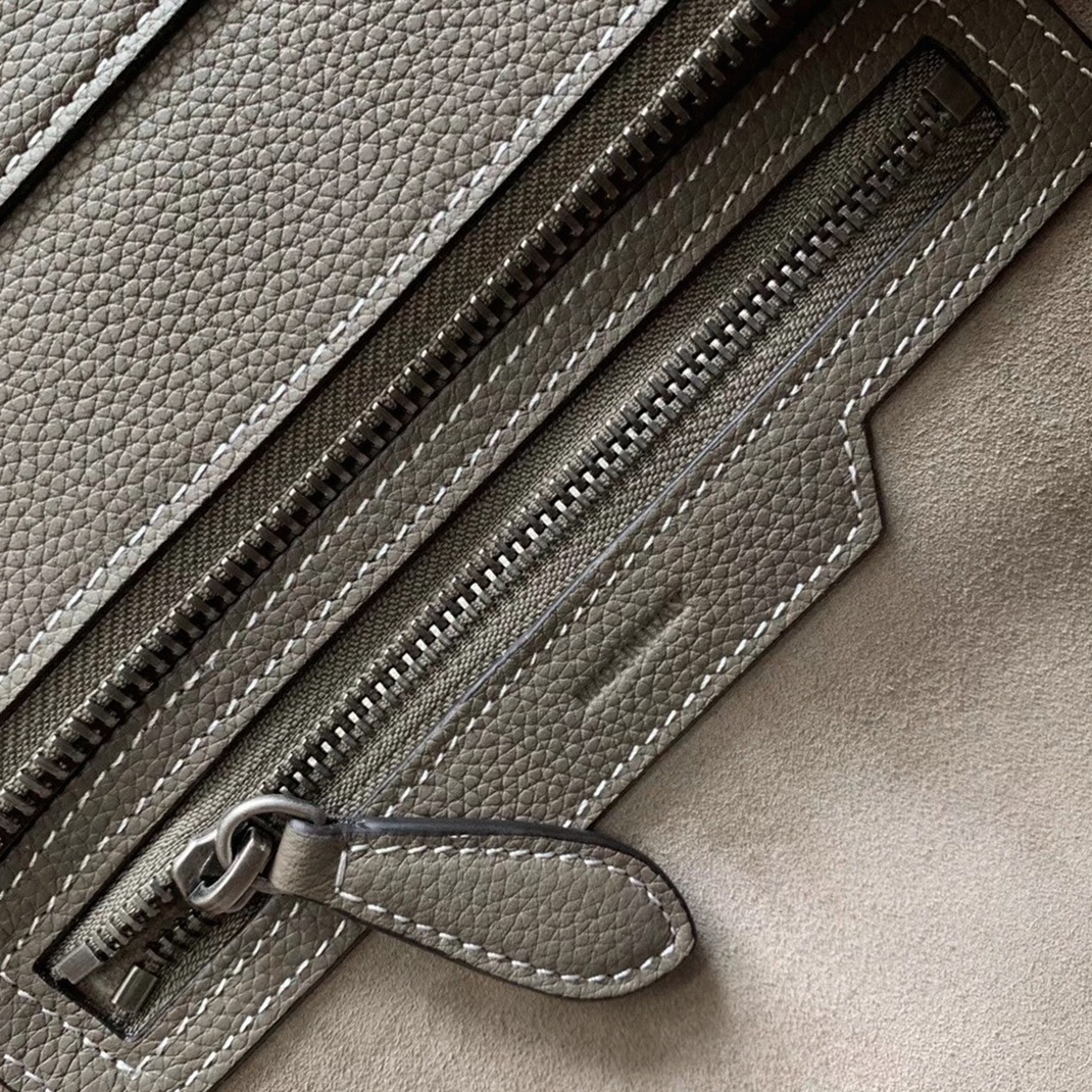 Ce1i*e Micro Luggage Tote Bag Knockoff in Souris