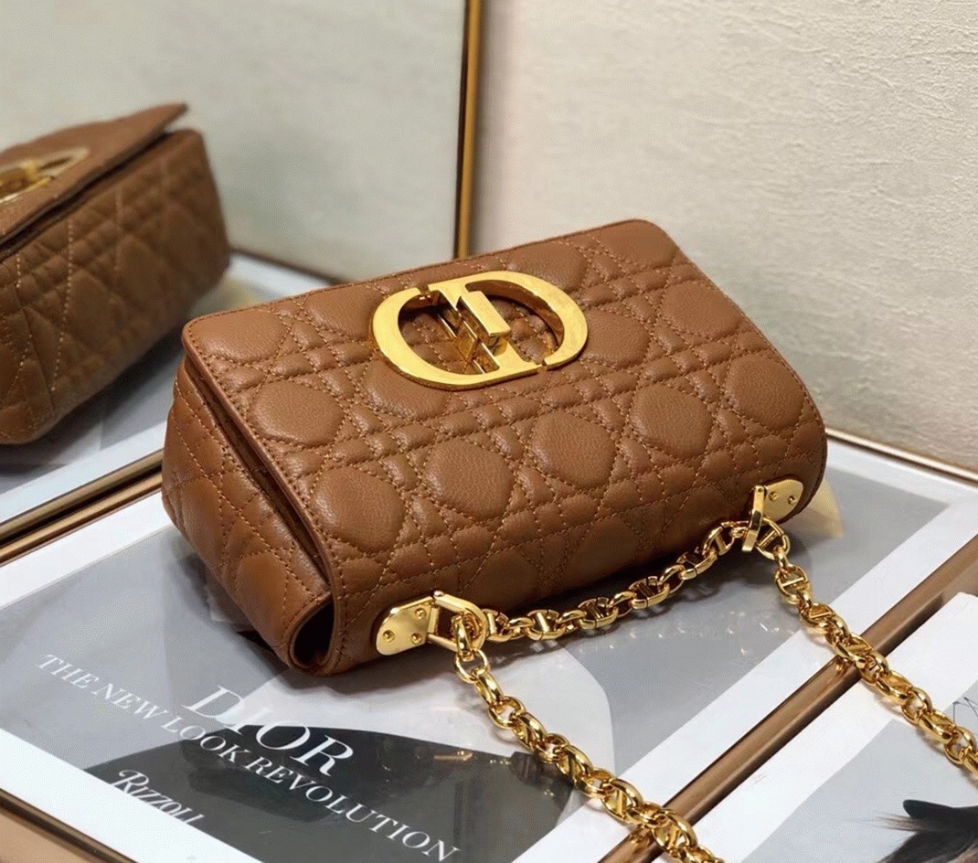 D10r Caro Small Bag Knockoff in Brown