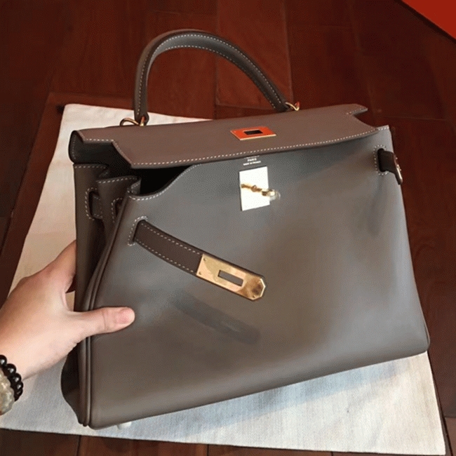 Etoupe Swift Copy Luxury H**me5 Kelly Retourne 32cm Handbag