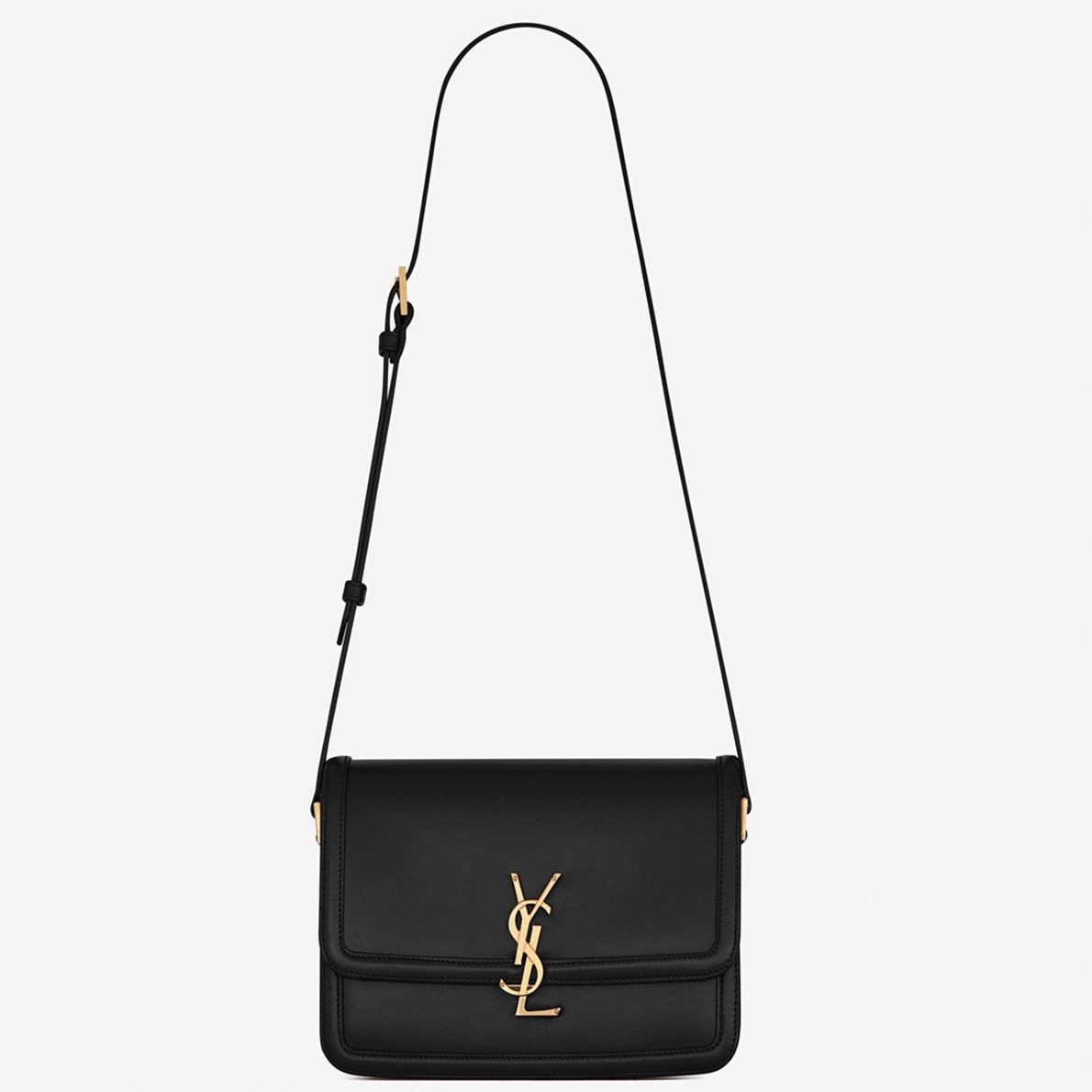 Fake Sa1nt Lau*nt Medium Solferino Bag Black Calfskin