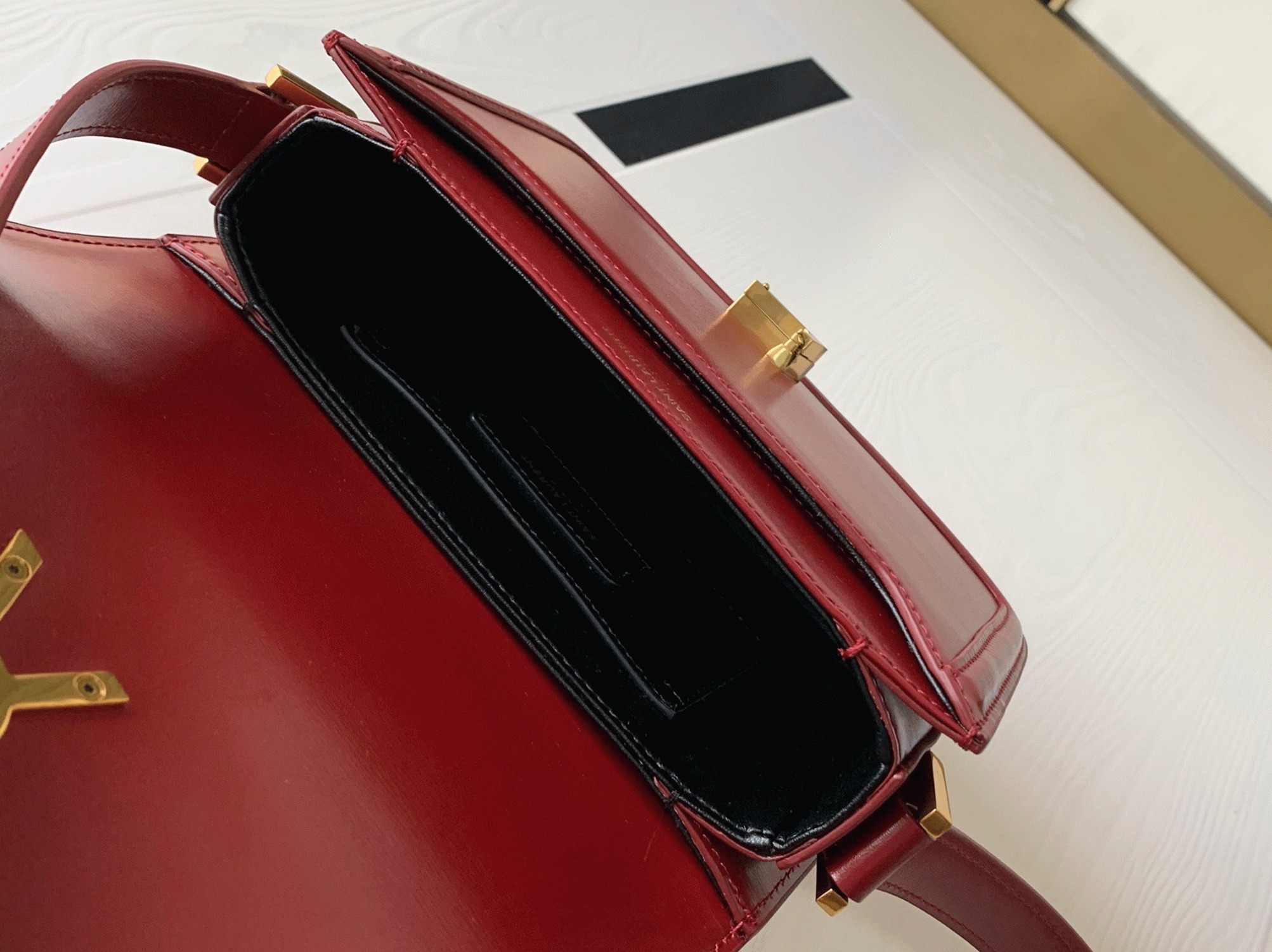 Replica Sa1nt Lau*nt Small Solferino Bag Red Calfskin