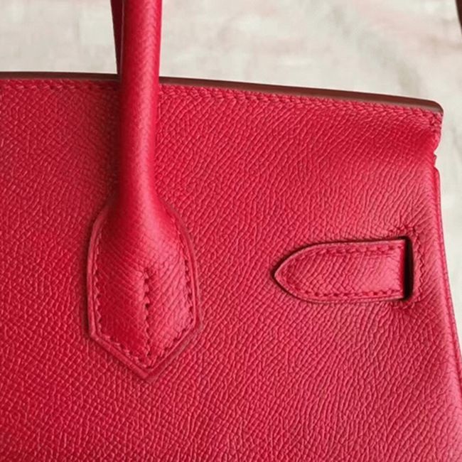Premium Red Fake H**me5 Birkin 30cm High Quality Handbag