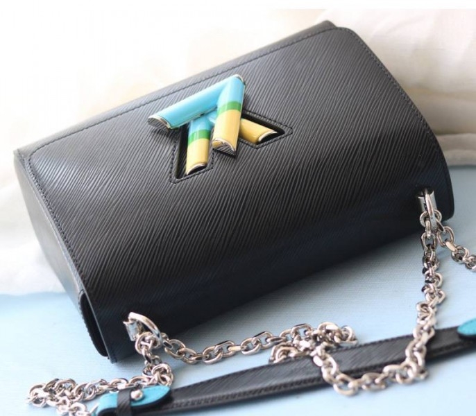L0vis Vvtt0n Epi Leather Twist MM Limited Edition Bag In Black
