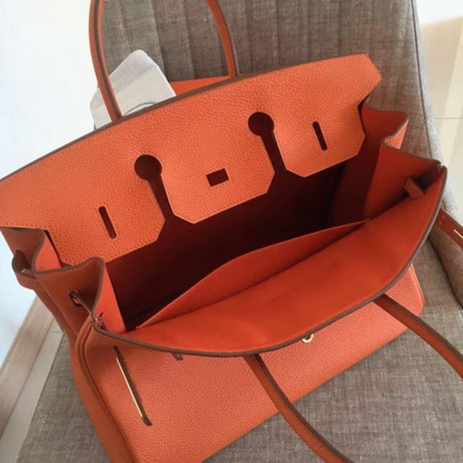 Orange H**me5 Birkin 30cm Classic Replica Purse