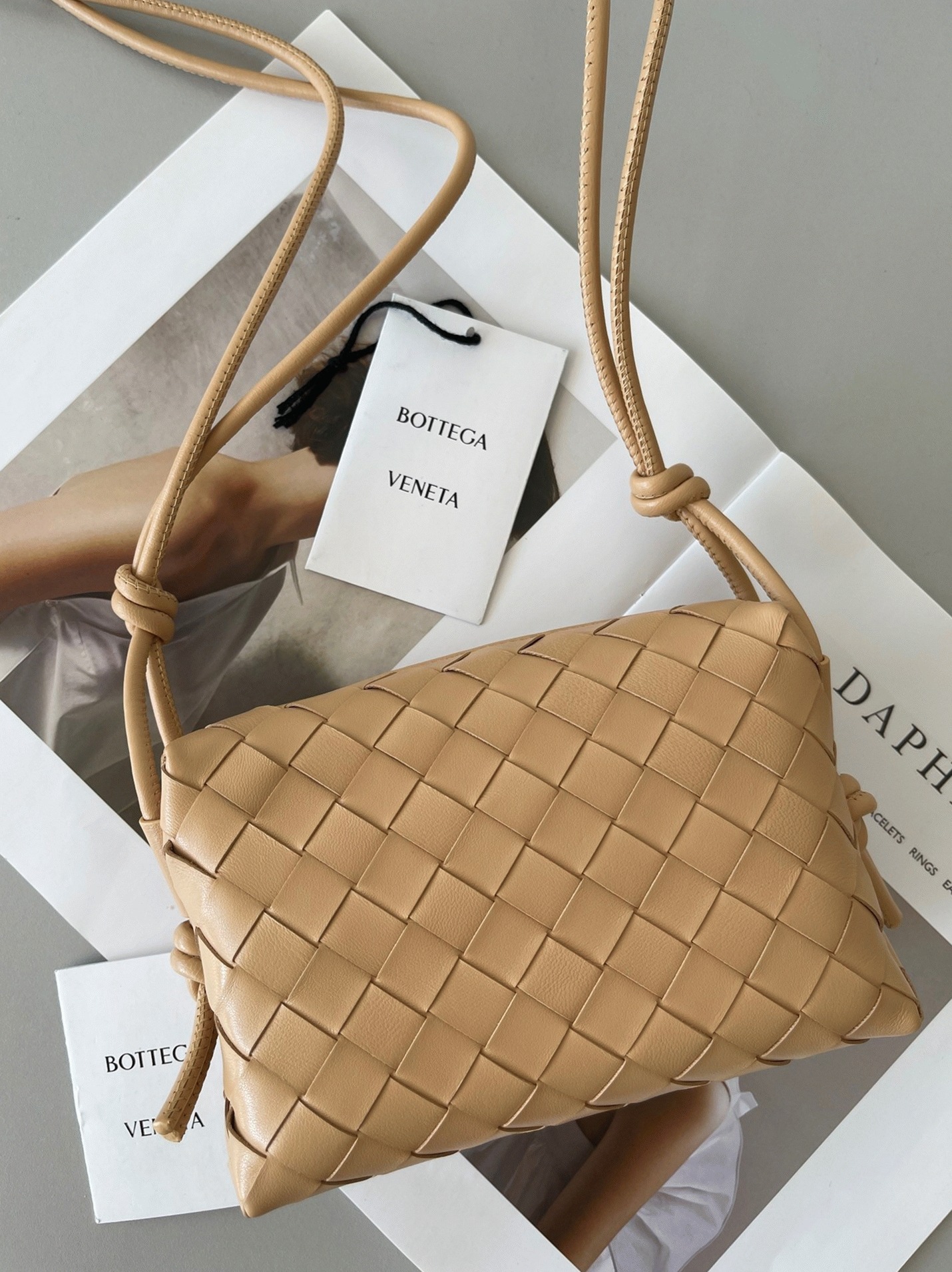Fake B0tt*ga Ven*ta Loop Mini Bag Almond