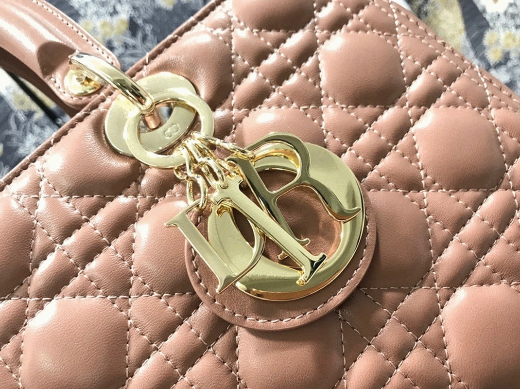 D10r Lady D10r Large Bag Imitation in Blush