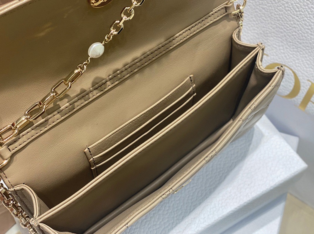 D10r Miss D10r Mini Bag Replica in Beige Cannage Lambskin