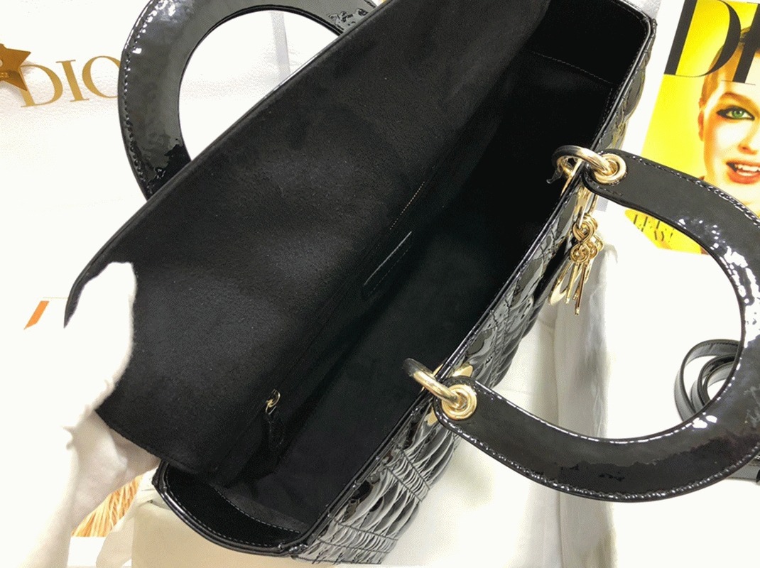 D10r Lady D10r Large Bag Replica in Black